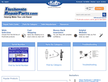 Tablet Screenshot of flushmaterepairparts.com
